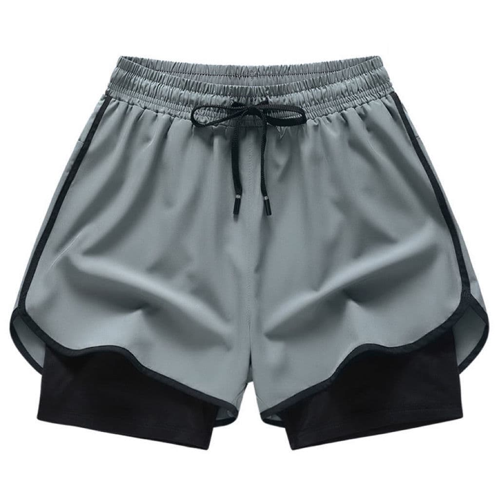 Men's Clothing Running Shorts Sports Track And Field Marathon Loose Quick Drying Anti Exposure Lining Training Fitness Equipment Three Quarter Pants