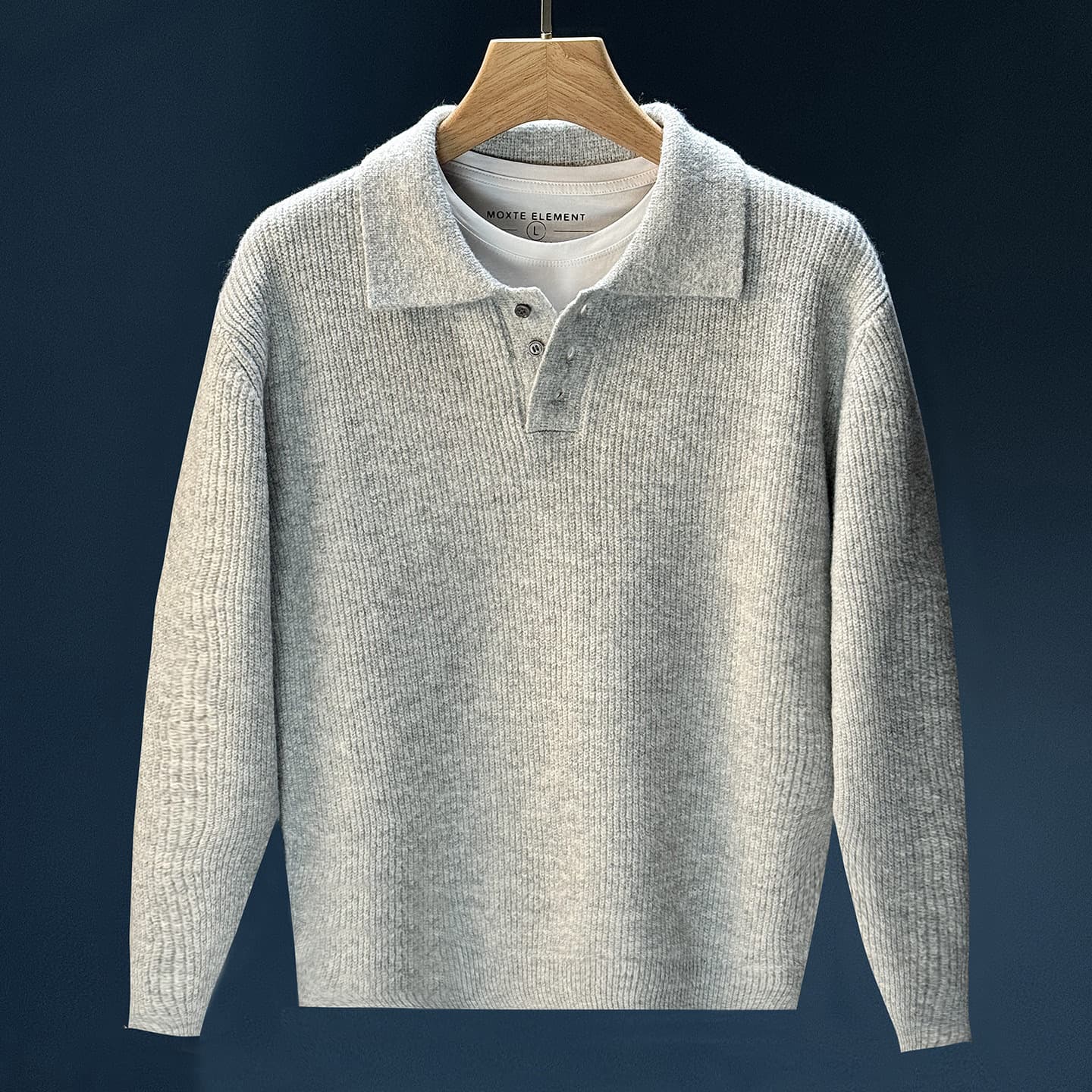 Polo classique pour homme – Coupe ajustée, col en maille, idéal pour l'hiver et l'automne (M-3XL)