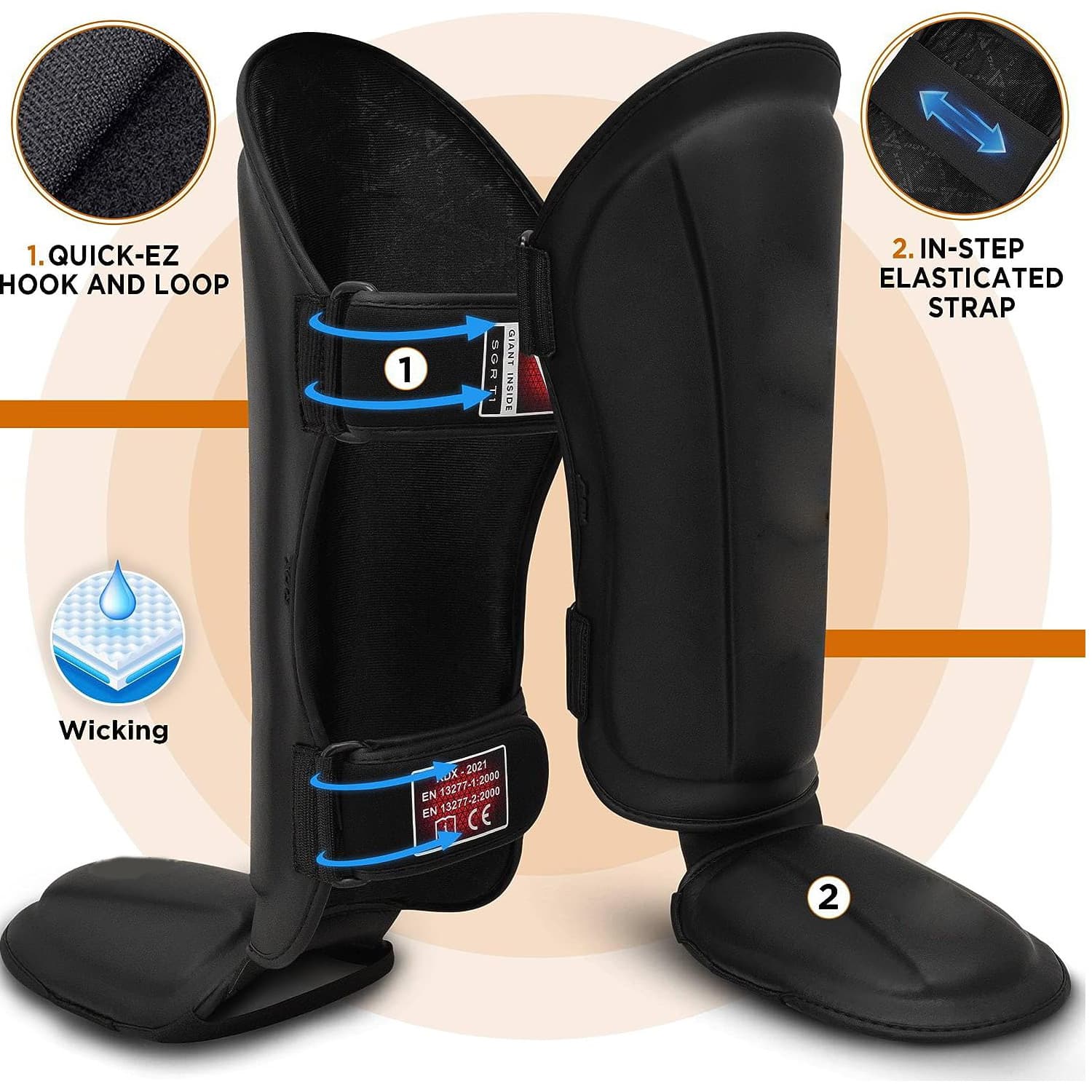 Boxing Shin Guard Is Suitable For Taekwondo Muay Thai Mixed Martial Arts Leg Protective Sleeve Martial Arts Sparring
