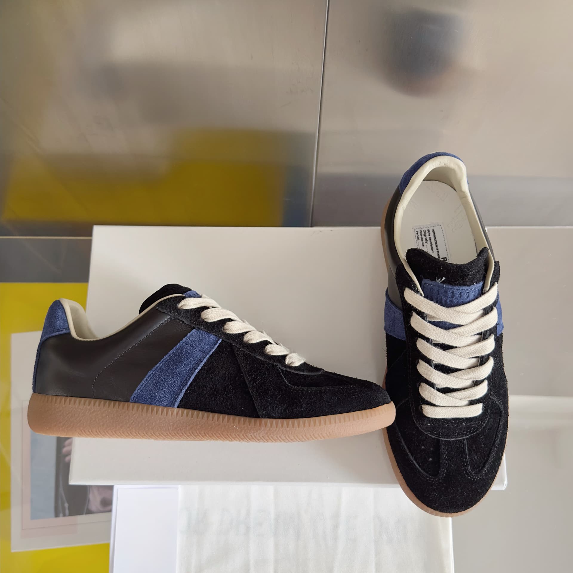 Chaussures d'entraînement d'été unisexes à bout rond plat, pointure 25, style allemand, baskets de sport décontractées et polyvalentes, parfait