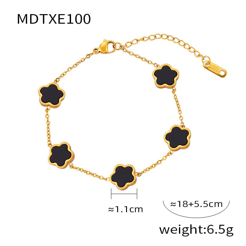 Parure de bijoux pour femme, style médiéval, bijoux géométriques de niche incrustés de pierres blanches Besson unilatérales en forme de fleur,