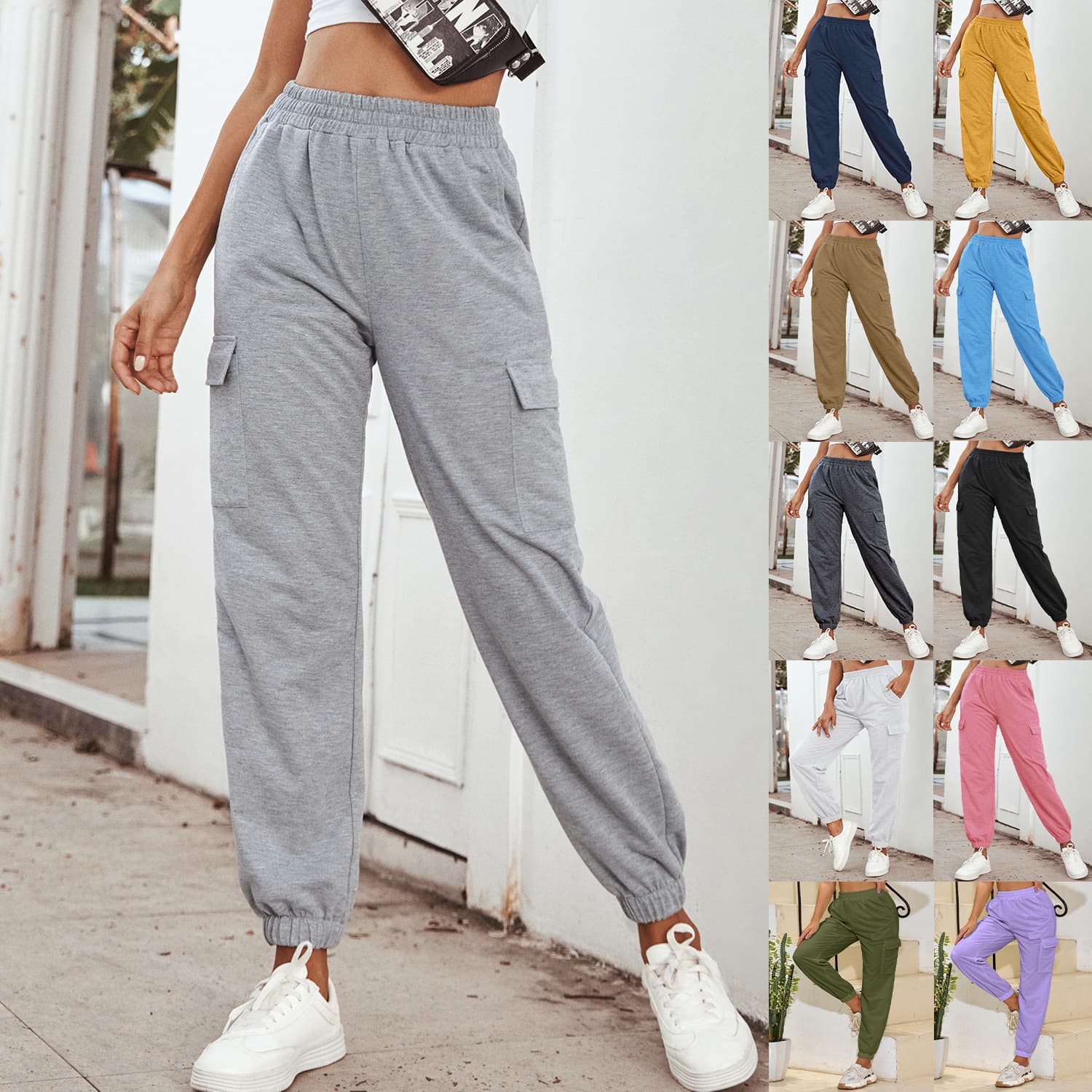 Women's clothing sports high-waisted casual yoga pants