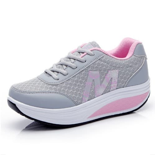 Women's sports shoes mesh shake shoes ladies mesh shoes platform shoes