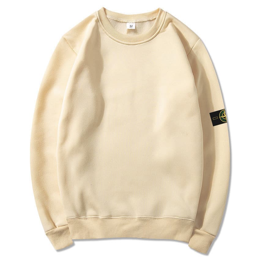 Sweat à capuche unisexe printemps-automne, couleur unie, style hip-hop, style île, coupe ample, col rond, sweat à capuche