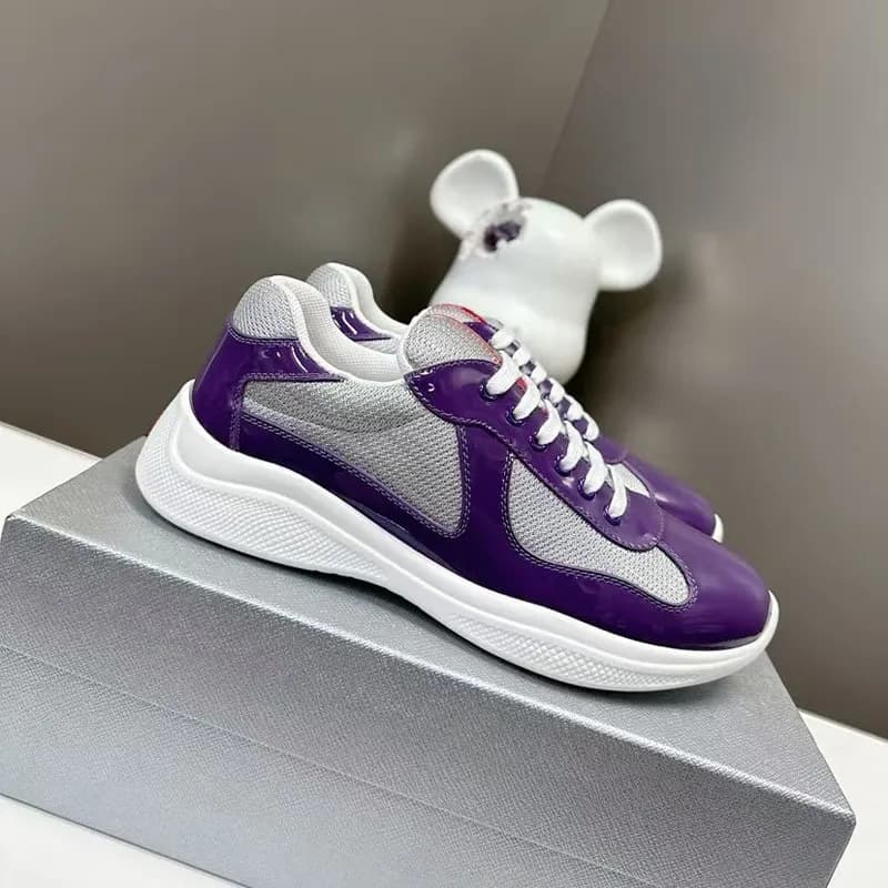 Chaussures de course à pied polyvalentes pour homme, style America Cup Black Box P Home, marque tendance, à tête ronde