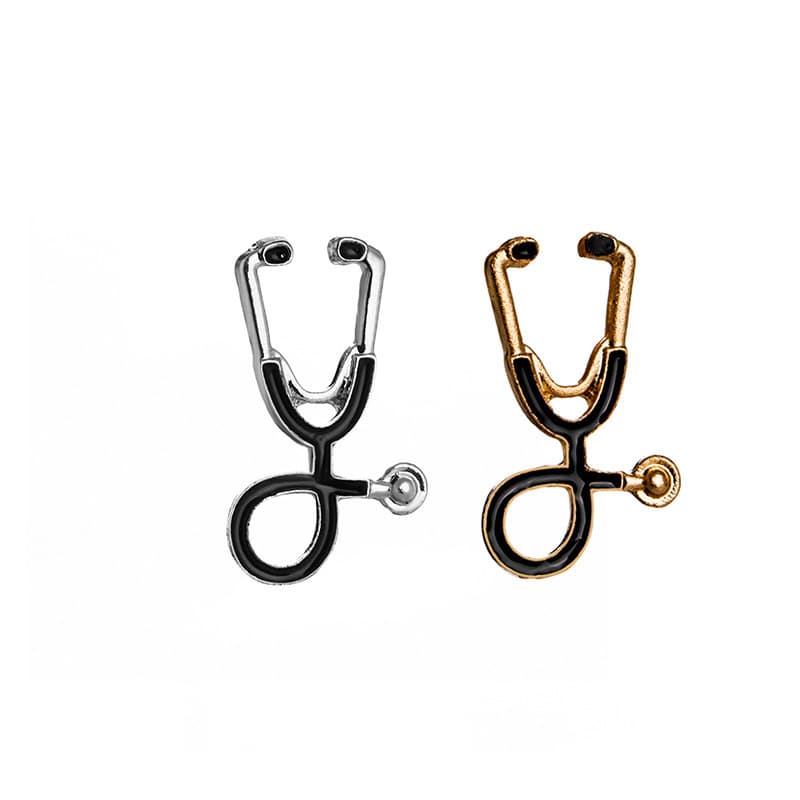 Film And Television Peripheral Stethoscope Badge Alloy Brooch Clothing Accessories