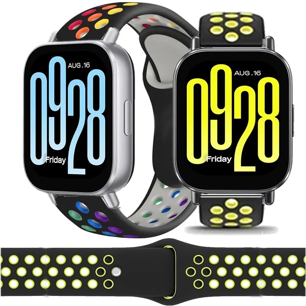 Silicone 22mm Strap For Xiaomi Redmi Watch 5 Active/5 Lite Soft Ventilate Sports Bracelet For Redmi Watch 3 Active/3 Lite Band