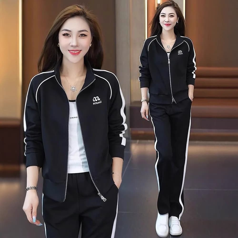 Trendy Lounge Set For Women – Slim Fit Hoodie & Wide-Leg Pants Comfy Two-Piece Outfit (S-4XL, 4 Colors)​