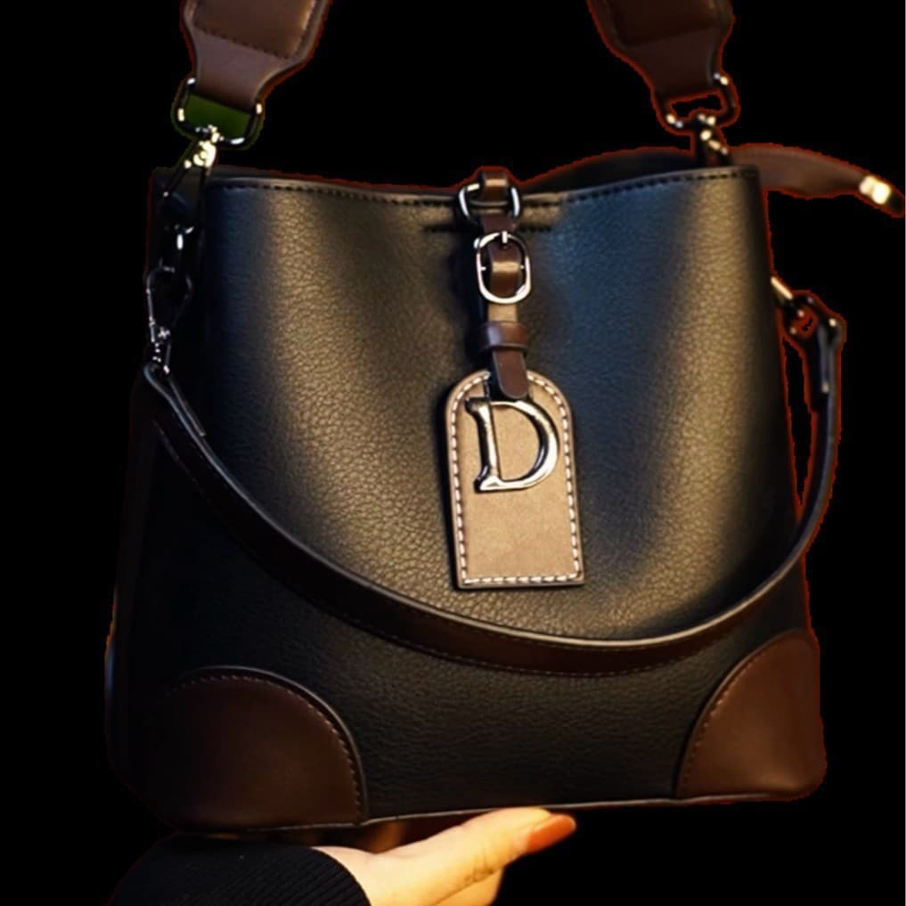 Women's Bags Niche Light Luxury Women's Bag High Quality Texture Bucket Bag New Retro Fashion Shoulder Messenger Bag