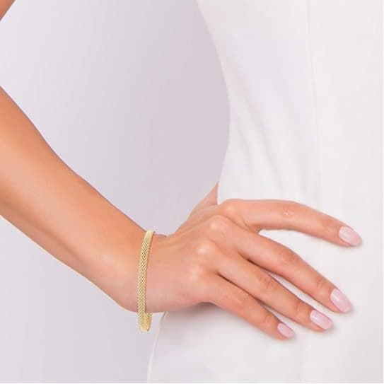 Fashion High End Simple Women'S Mesh Chain Elegant Ladies Bracelet New Niche Mesh Bracelet