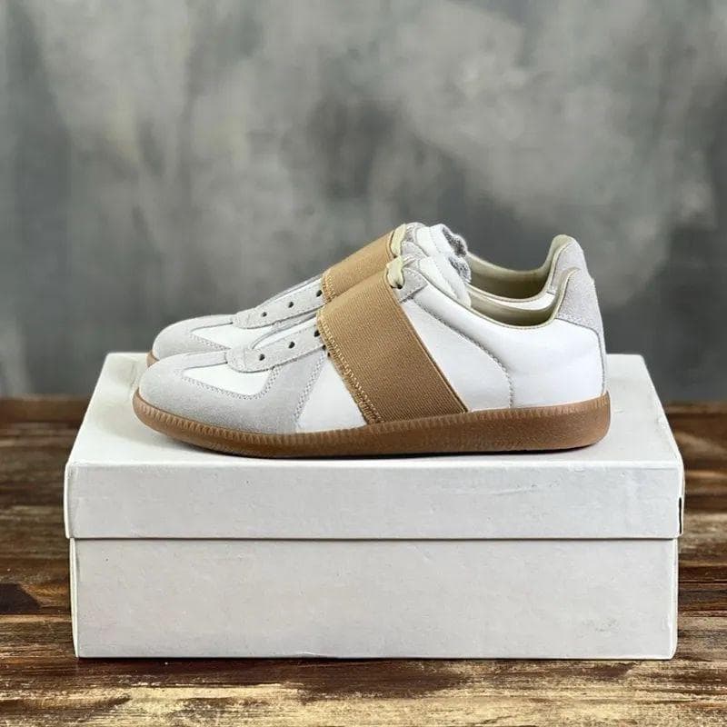Chaussures d'entraînement originales à lacets de style Margiela, baskets blanches confortables et polyvalentes pour hommes et femmes