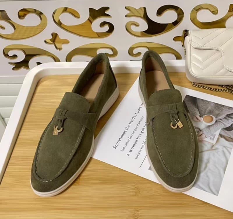 Mocassins décontractés à pampilles pour couple, style britannique, en cuir véritable, à semelle souple