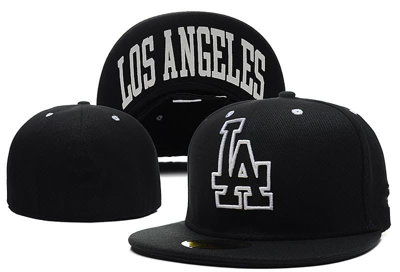 Casquette de baseball brodée, protection solaire intégrale, taille L (5A), de qualité supérieure Los Angeles Dodgers, pour l'exportation.