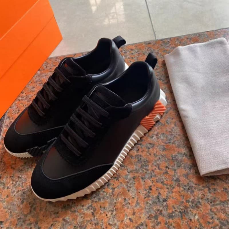 Chaussures de sport en cuir de vachette pour hommes, baskets tendance et respirantes, confortables, style célébrités en ligne