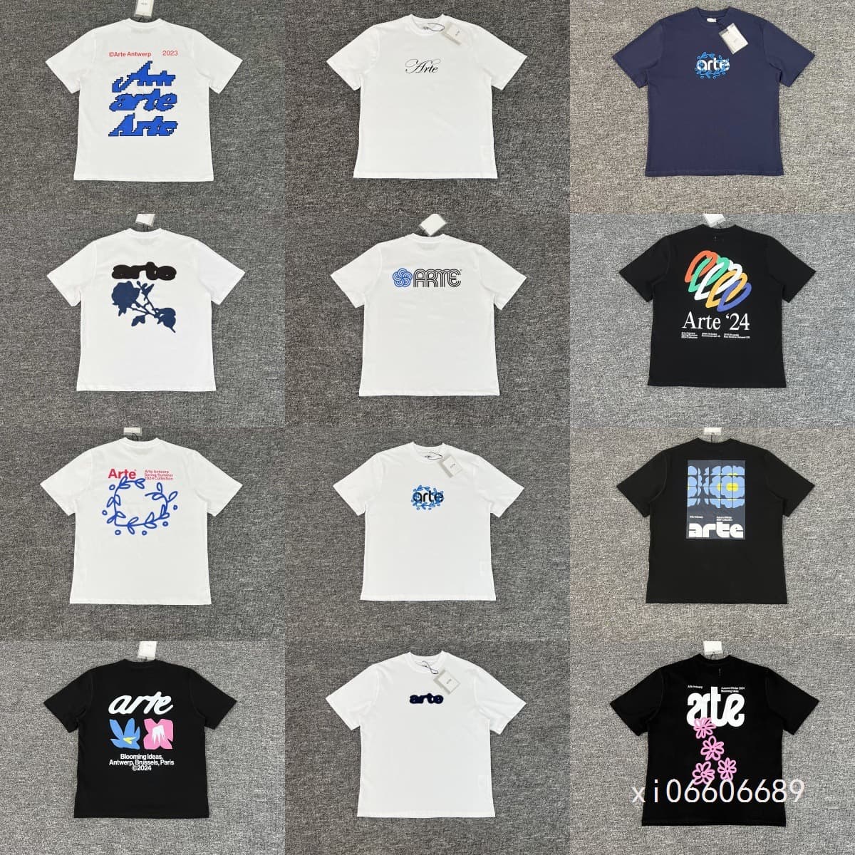 High Version Arte Antwerp American Street T-Shirt Creative Print Ins Trend Simple Casual Couple Short Sleeve