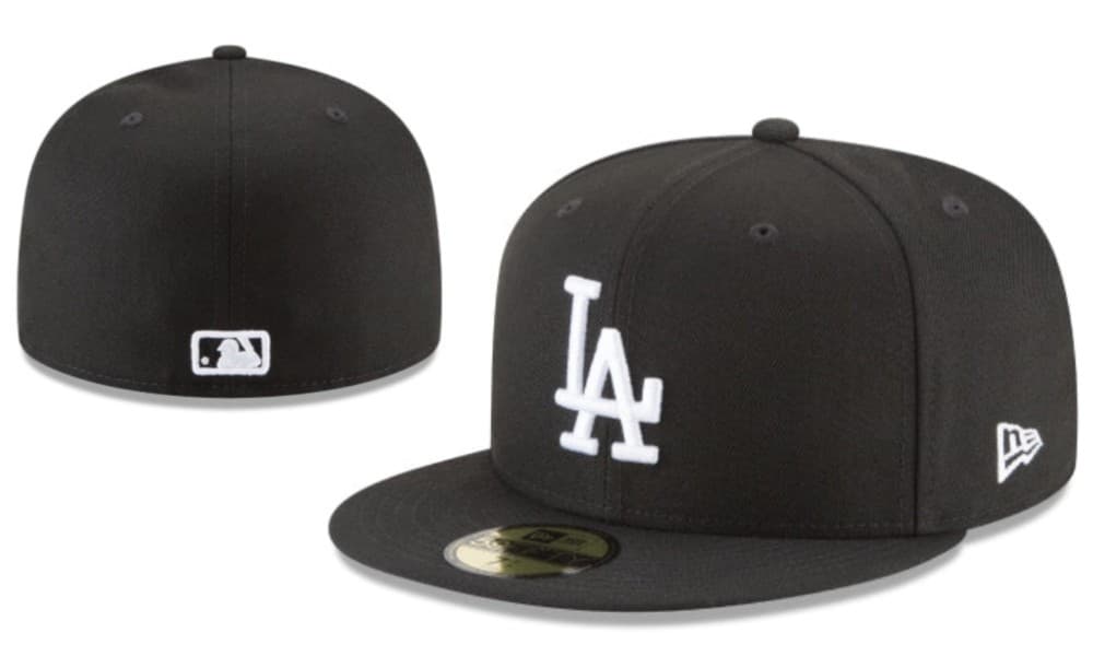 Casquette de baseball brodée, protection solaire intégrale, taille L (5A), de qualité supérieure Los Angeles Dodgers, pour l'exportation.