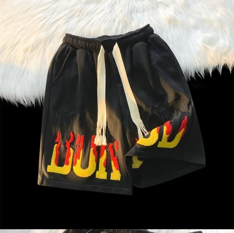 Men's Clothing Summer Fashion Brand Simple Sports Shorts Retro Street Loose Versatile Casual Shorts
