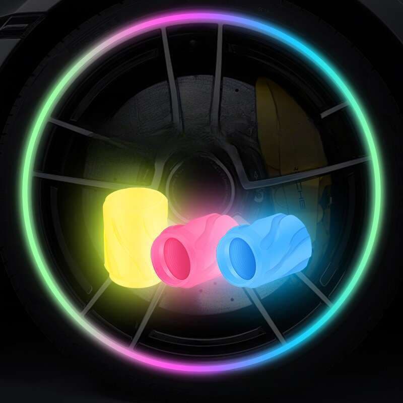 New Luminous Valve Cap For Electric Vehicles, Motorcycles, And Tires