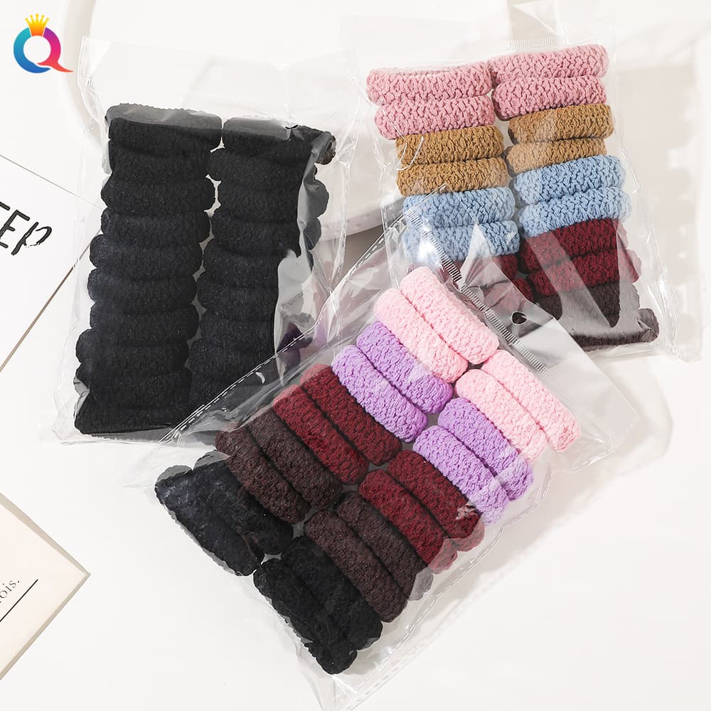 Unisex High stretch towel scrunchie thick tie hair band ins high appearance level headband