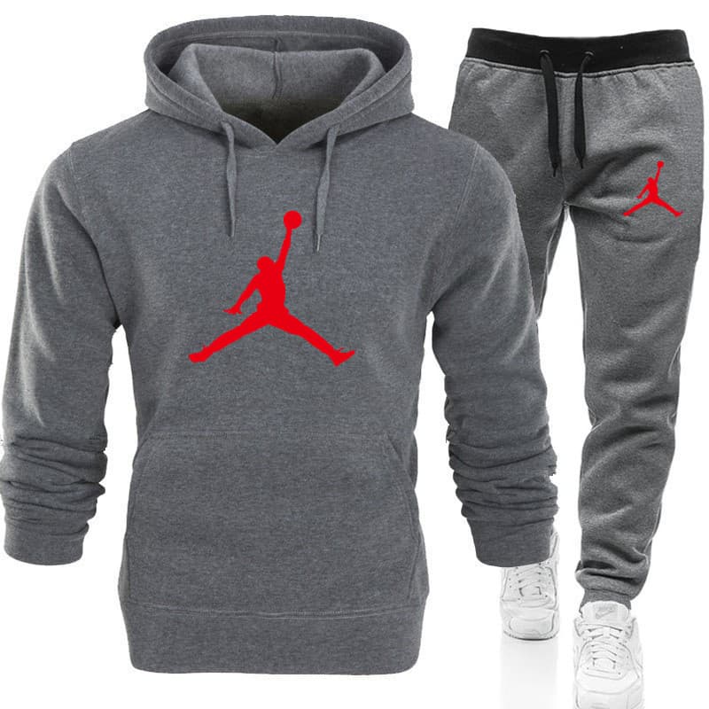 Nouvel ensemble de vêtements de sport 2 pièces, sweat-shirt à capuche + pantalon à cordon, vêtements de sport à capuche pour hommes, ensembles