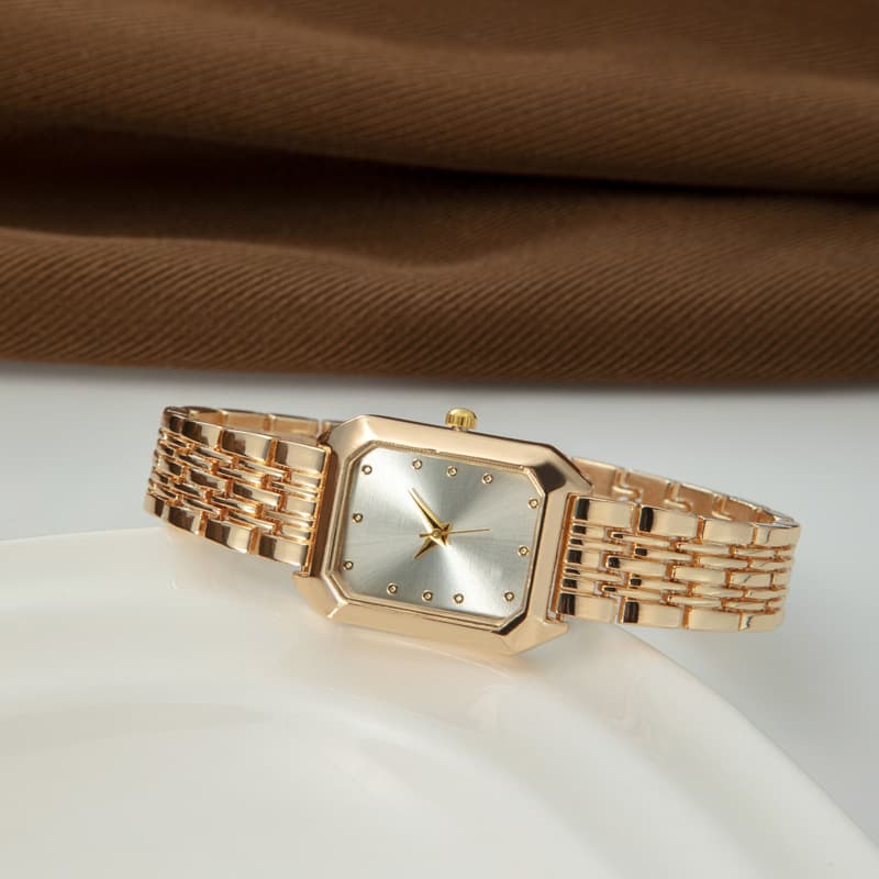 2025 New Light Niche Fashion Goddess Bracelet Square Quartz High-end Women's Watch