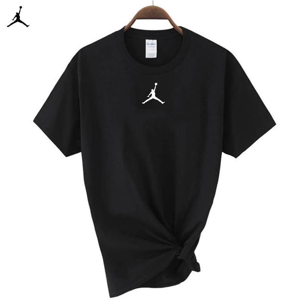 T-shirt d'été ample et décontracté à manches courtes et col rond pour homme, entièrement en coton, style sport fin