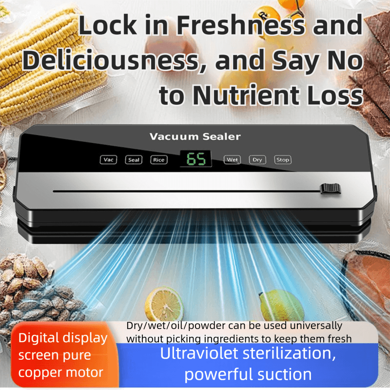 Sealer Integrated Vacuum Dry And Wet Dual-Use Food Preservation Household Sterilization Sealing Machine