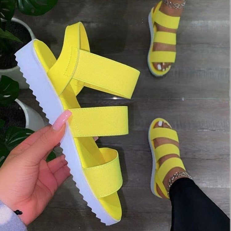 large Size Women's Shoes Low Heel Flat Bottom Beach Women's Sandals Manufacturers Wholesale