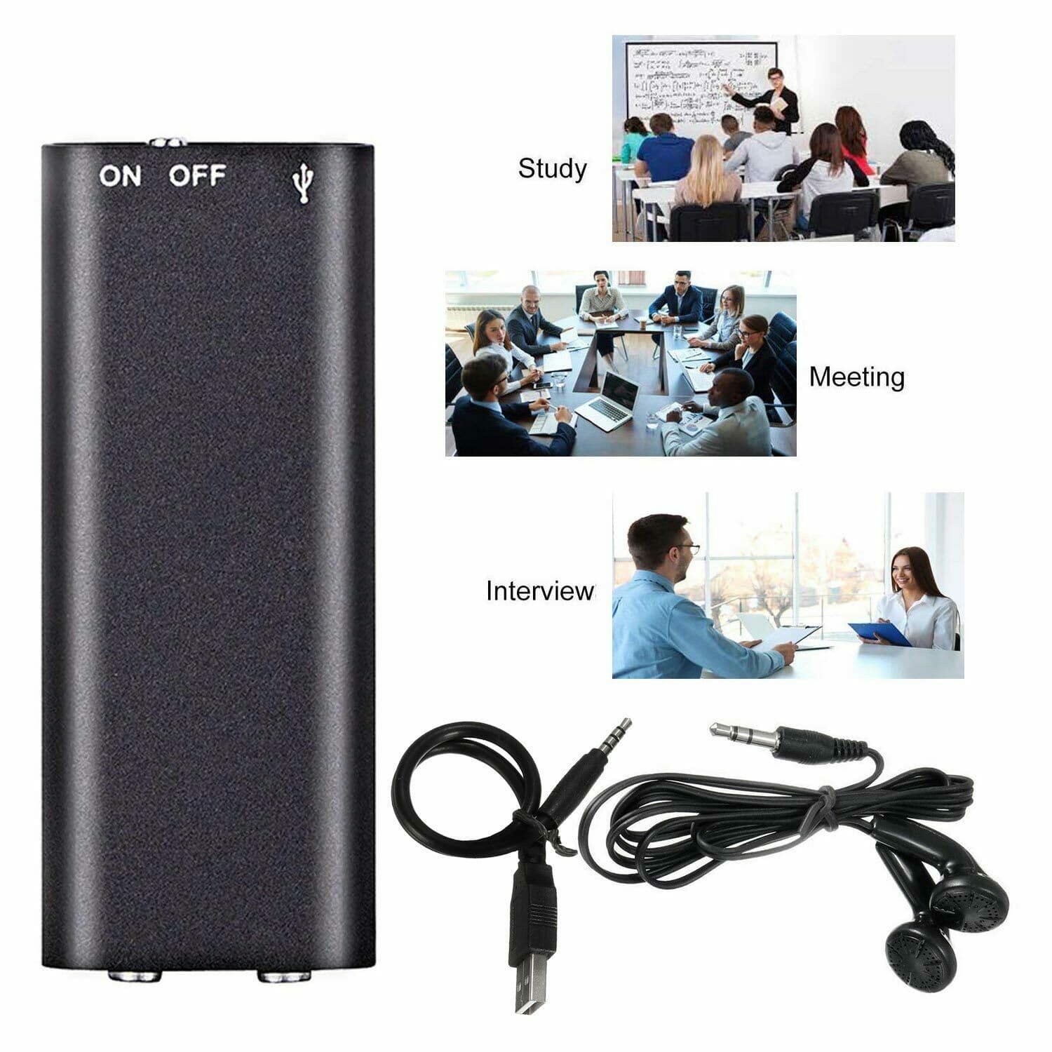 Digital Voice Recorder X2 Conference Voice Recorder Mp3 Ai Intelligent High Definition Noise Reduction Remote Control Voice Recorder