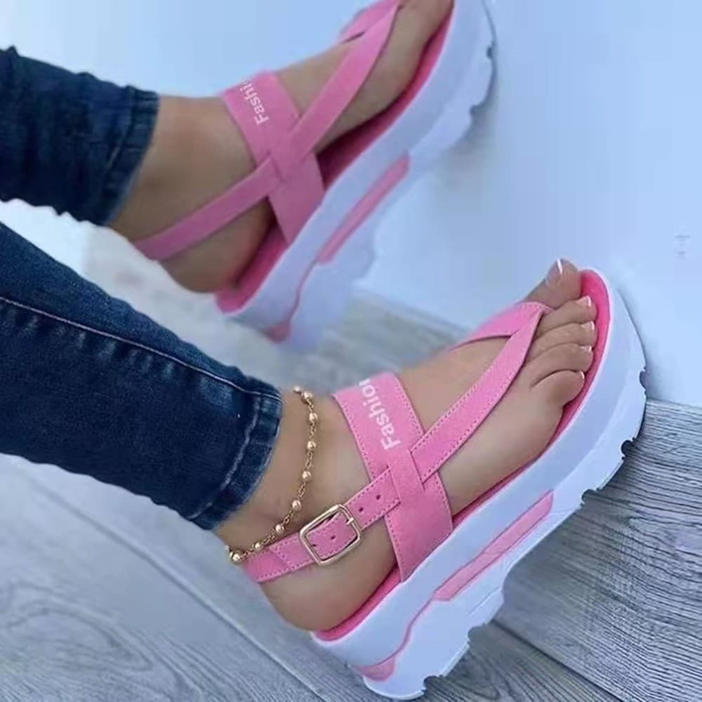 Sandales à talons légers pour femmes, chaussures d'été pour femmes, sandales compensées à plateforme
