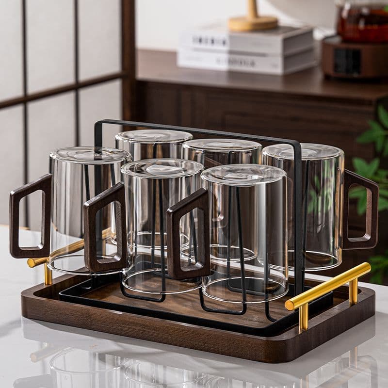 High Temperature Resistant Glass Tea Household For Brewing Green Tea, Drinking Cup With Handle, Family Luxury High-end