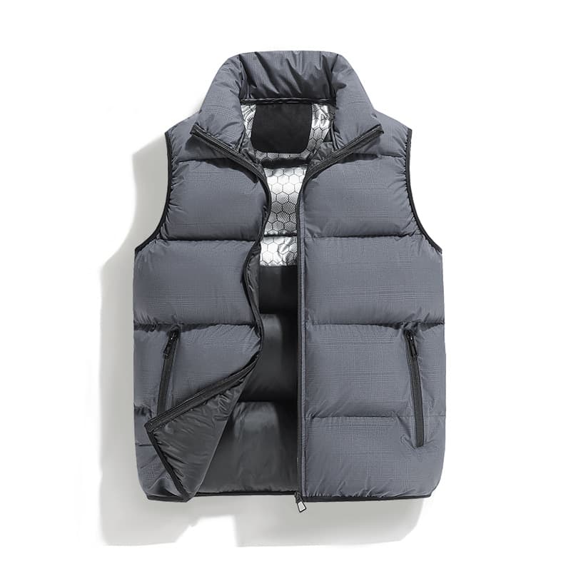 ​​Men's Lightweight Graphene Cotton Vest, Slim Fit Winter Warm Sleeveless Jacket For Casual & Outdoor​​