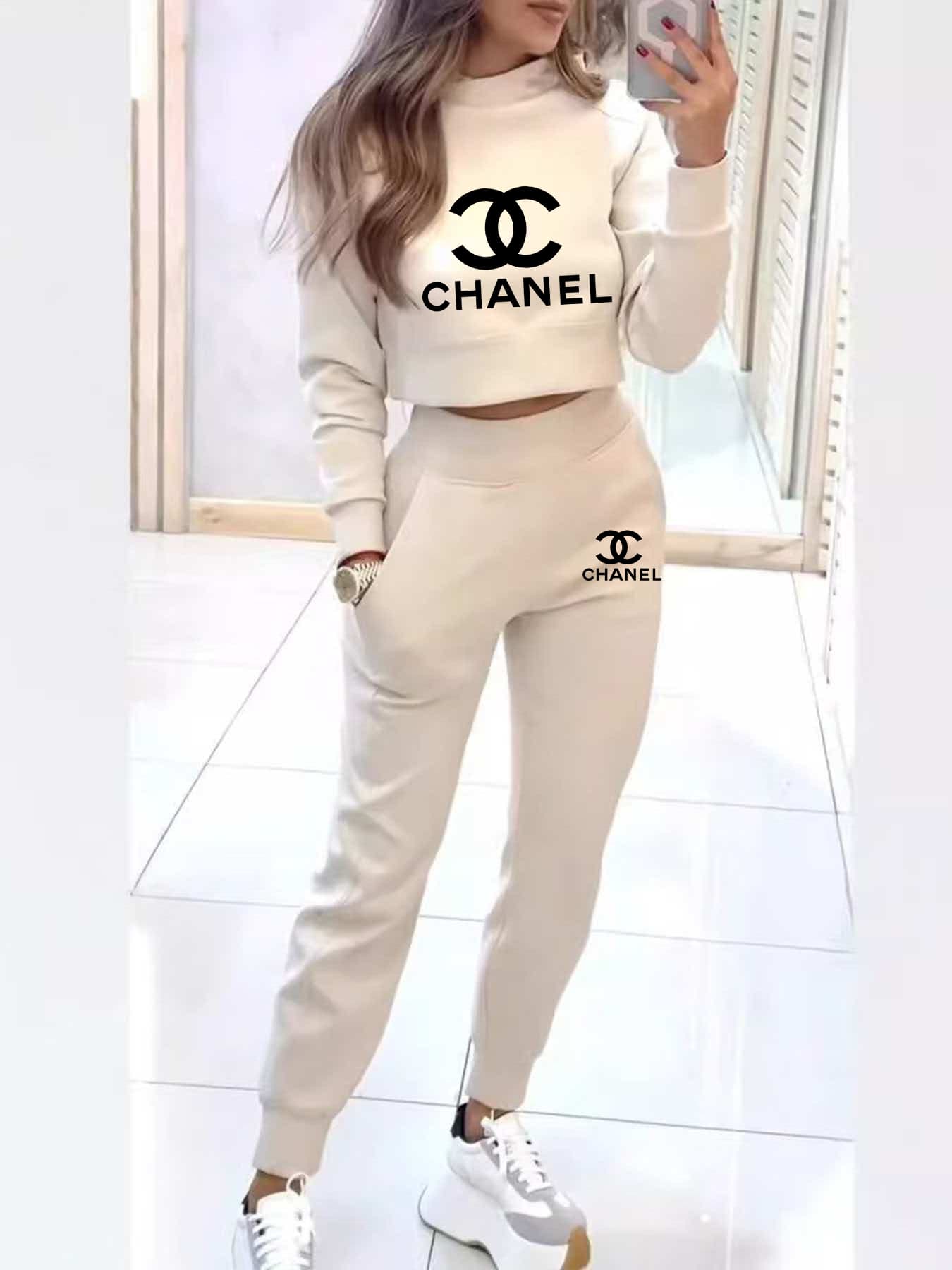 Ensemble pull-over imprimé sport tendance pour femme, best-seller printemps-automne
