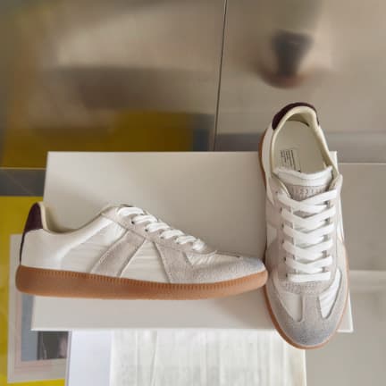 Chaussures d'entraînement d'été unisexes à bout rond plat, pointure 25, style allemand, baskets de sport décontractées et polyvalentes, parfait