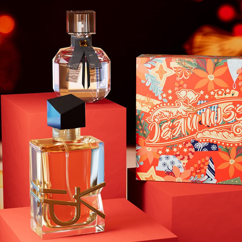 2025 Best Seller In Small Town Yixiang Men And Women's Christmas Perfume Set Free Reversal Perfume Lasting