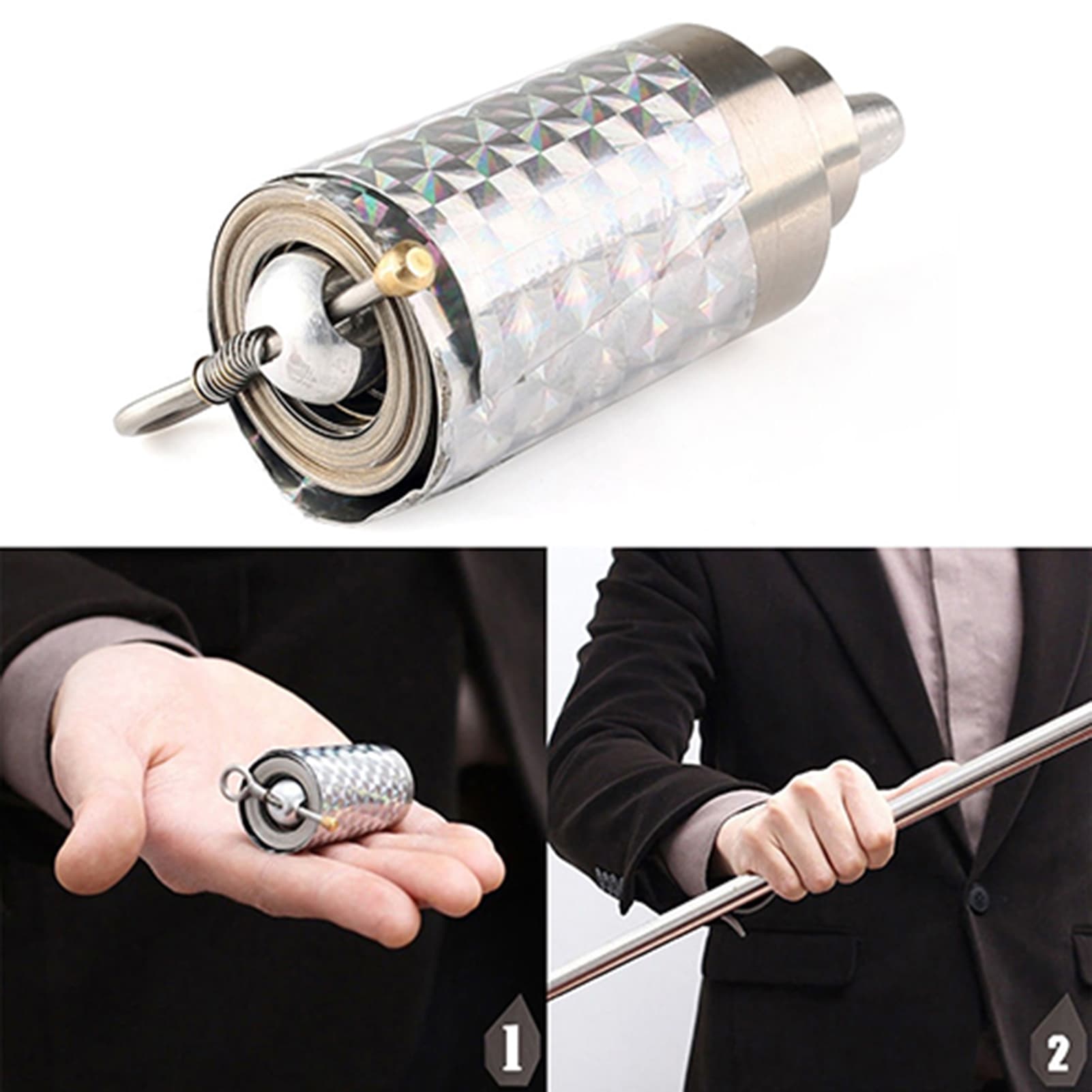 Appearing Cane Retractable Wear-resistant Stainless Steel Lightweight Magic Stick For Home