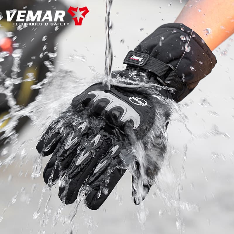 Winter Waterproof Motorcycle Gloves For Men, Touchscreen Riding Gloves For Electric Vehicles, Cold Proof, Warm, And Windproof Motorcycle Gloves