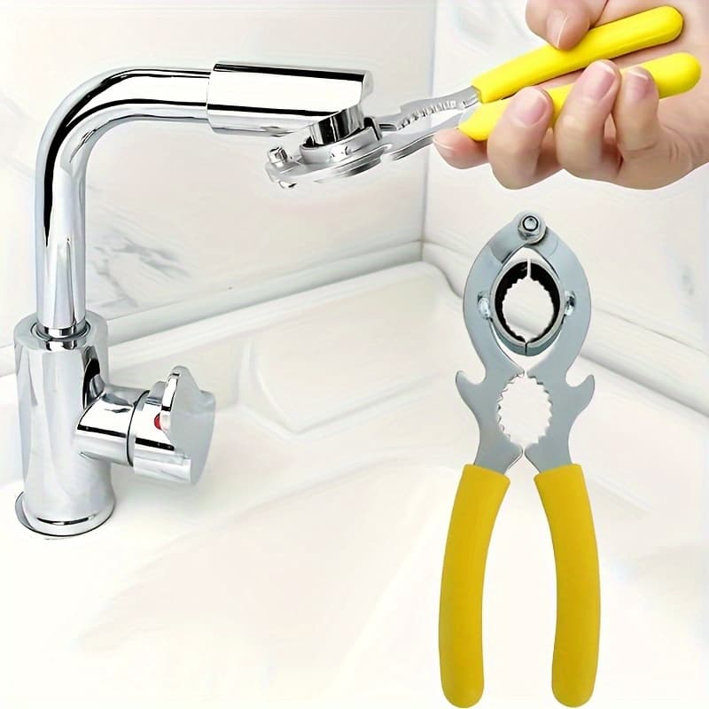 1pc Plum Head Wrench with Non-slip Handle, Special Wrench for Disassembly, Faucet Aerator Remover, Kitchen Sink Spout Strainer Loosening Tool