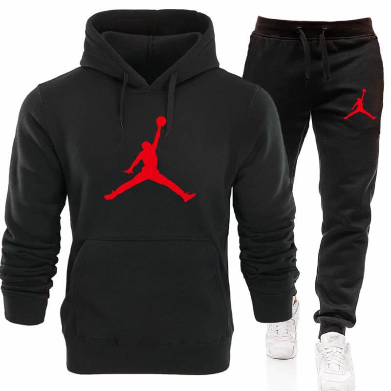 Nouvel ensemble de vêtements de sport 2 pièces, sweat-shirt à capuche + pantalon à cordon, vêtements de sport à capuche pour hommes, ensembles