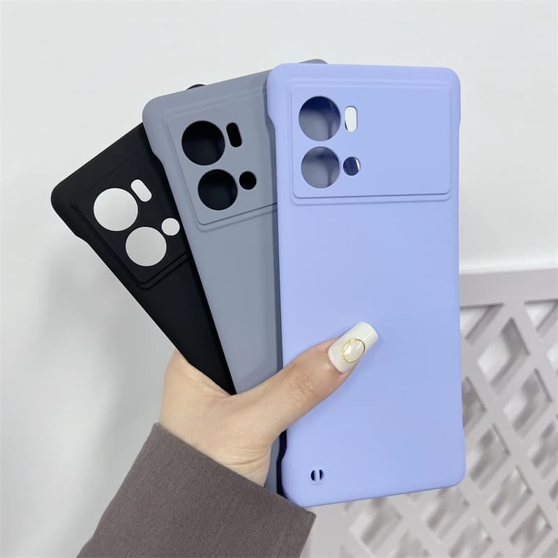 Candy Color Frameless Matte Case For vivo iQOO 9 8 7 5 Pro Neo6 Neo5 Neo 6 5 SE Neo3 Z5 Z3 Slim Hard PC Shockproof Bumpe