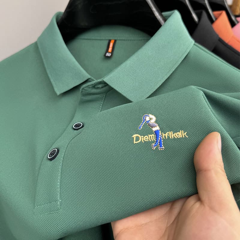 Men's Clothing Summer men's business casual POLO shirts high quality dad wear short sleeved T shirts men's shirts spot delivery
