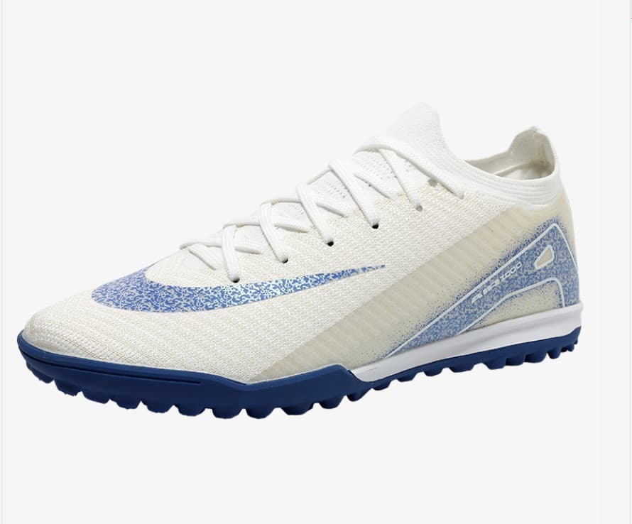 Chaussures de football Nike Mercurial Superfly TF – Tricot dégradé blanc/bleu pour gazon synthétique