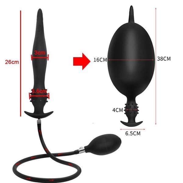 Jouets anaux BDSM énorme Plug Iatable gode pompe masseur de Prostate Anus expanseur 5 perles Iated fesses avec balles Adul