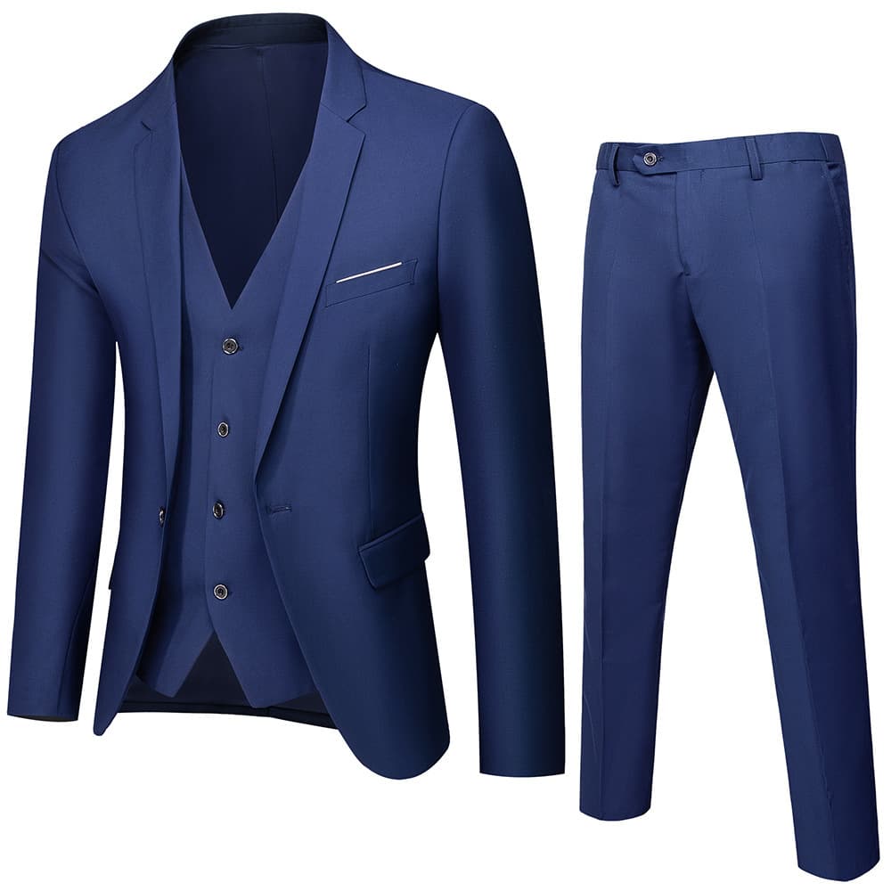 Men's Clothing men's casual suit three piece suit large size groom best man wedding dress one button suit men