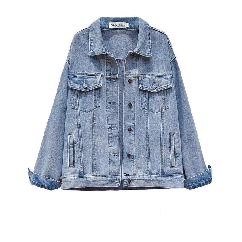 Women's Clothing autumn plus size women's clothing fat girl fashionable slim hooded printed denim jacket female 6132