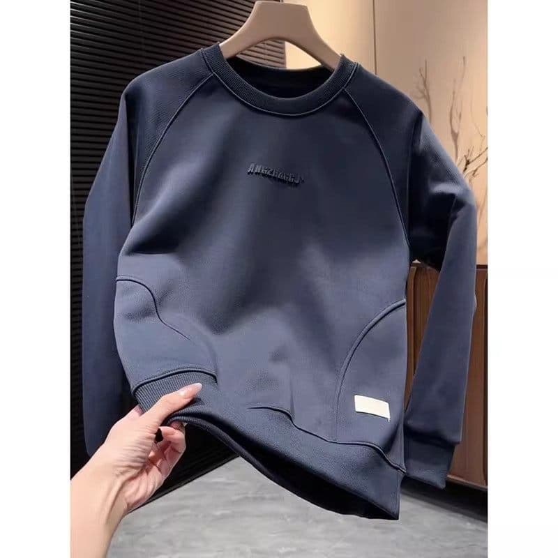 Men's Trendy Fashion Deconstructed Patchwork Sweatshirt Simple Brand Casual Long Sleeve T-Shirt For Autumn