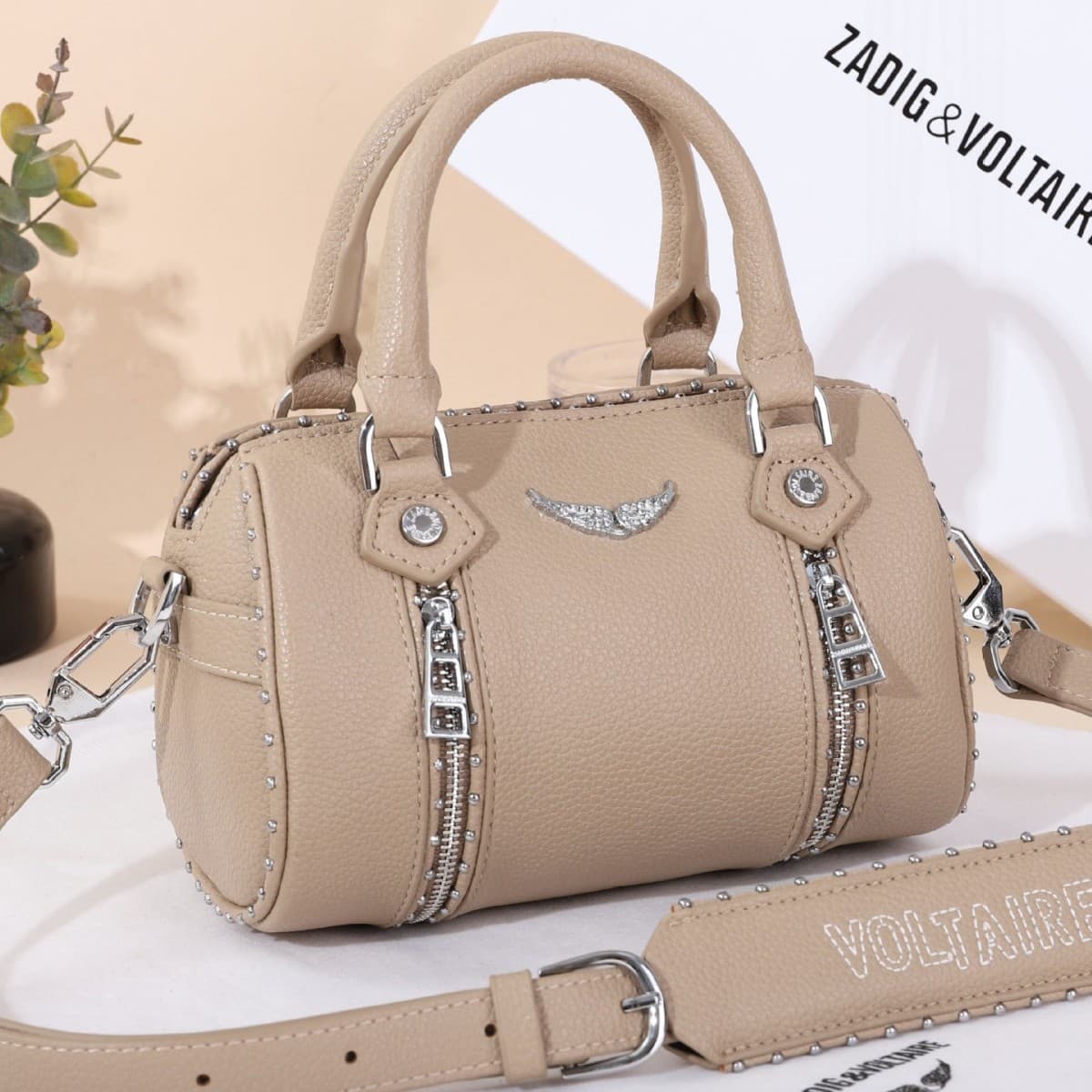 Sac à main à bandoulière simple pour femme, modèle ZV Mini Boston, nouvelle collection 2025