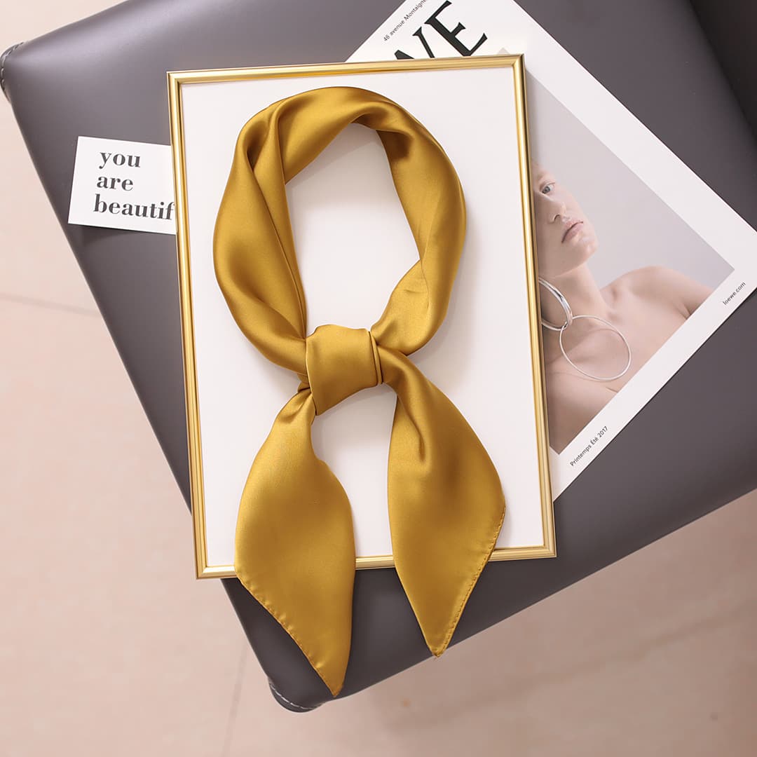 Scarves versatile spring autumn, small square fashionable western-style scarves women, neck protection, professional