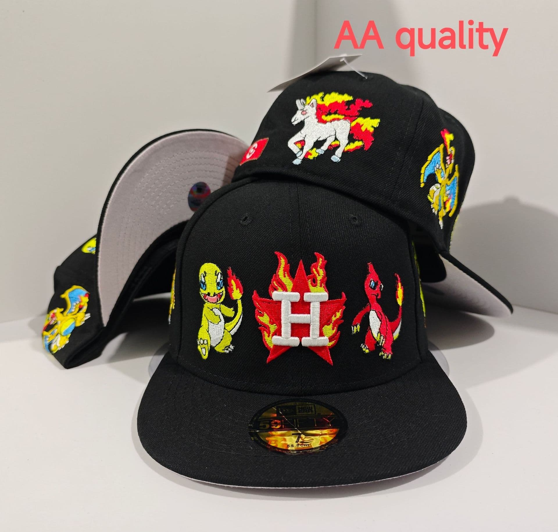Casquette de baseball tendance 2025, modèle AA, taille unique, visière plate, idéale pour les équipes de commerce extérieur transfrontalier.