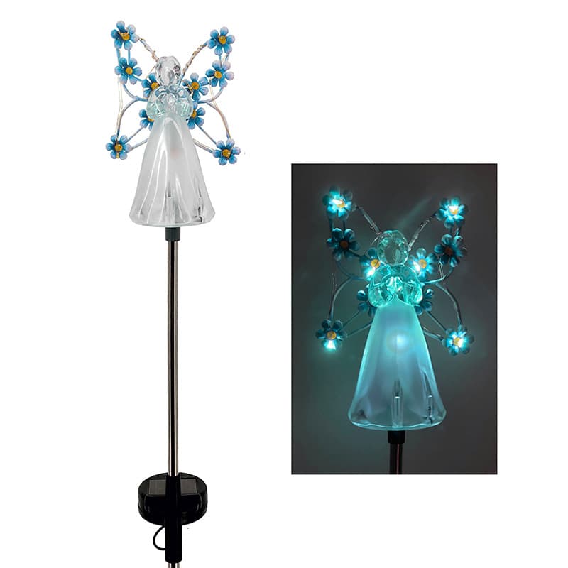 Solar Angel Light LED Garden Decor Lawn Lamp Outdoor Waterproof Landscape Lights for Courtyard Pathway Christmas Memorial Lamp